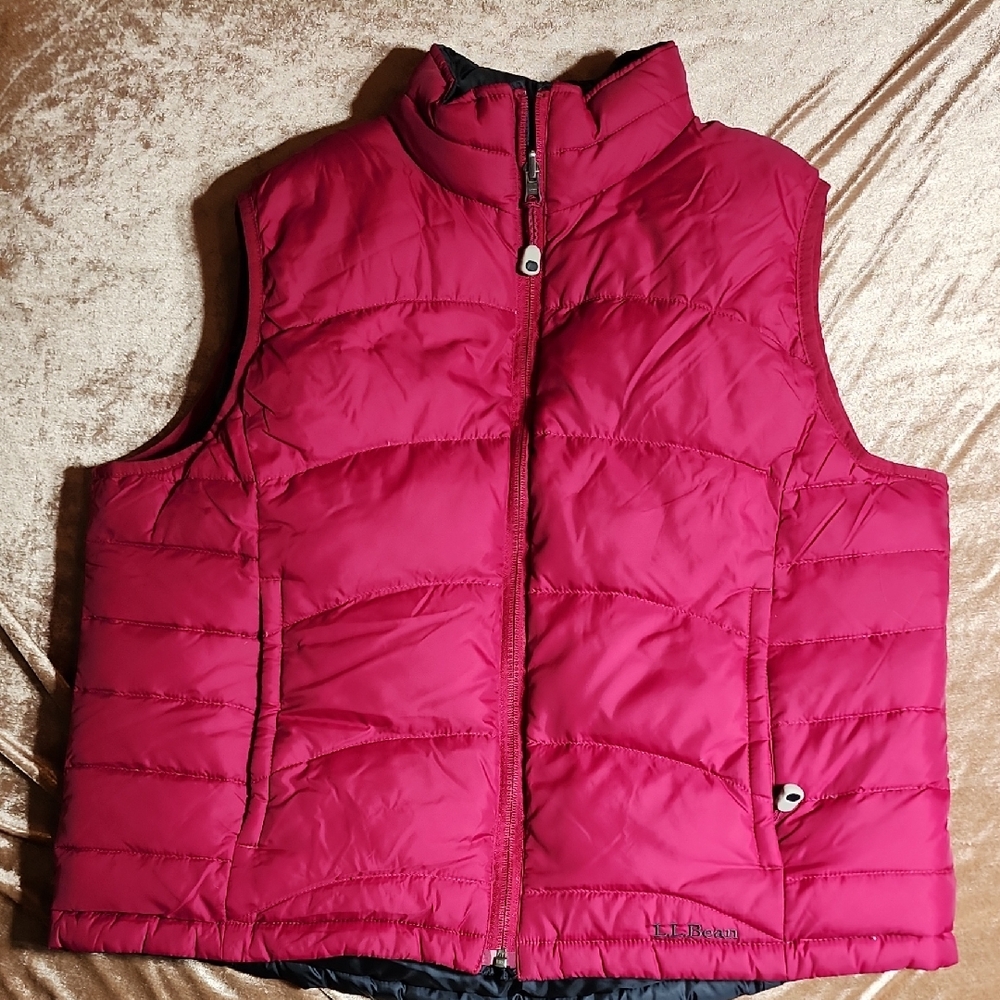 L.L. Bean Fuchsia Puffer Vest for Kids